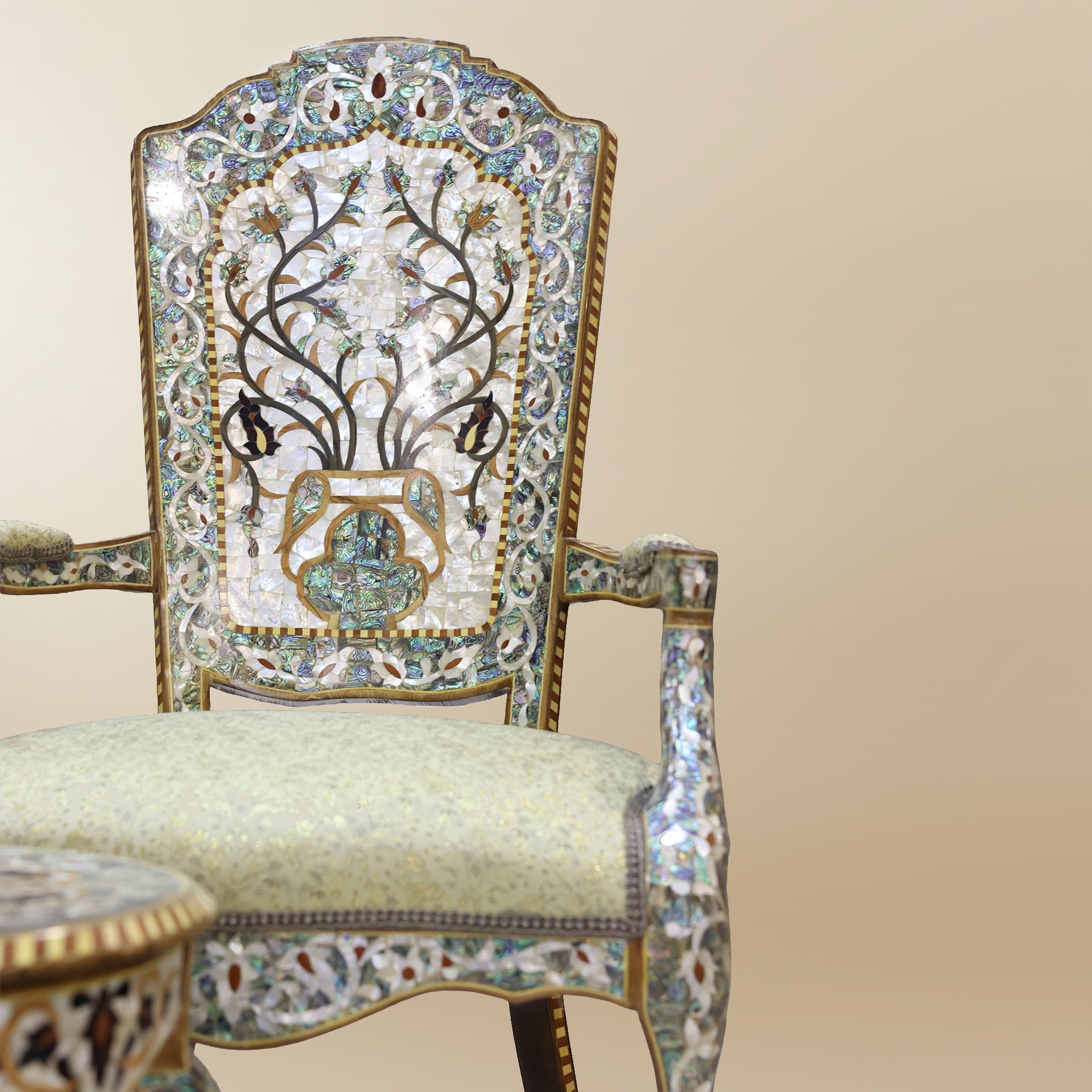 Damascene Royals Set – Mother-of-Pearl & Abalone Inlay on Walnut