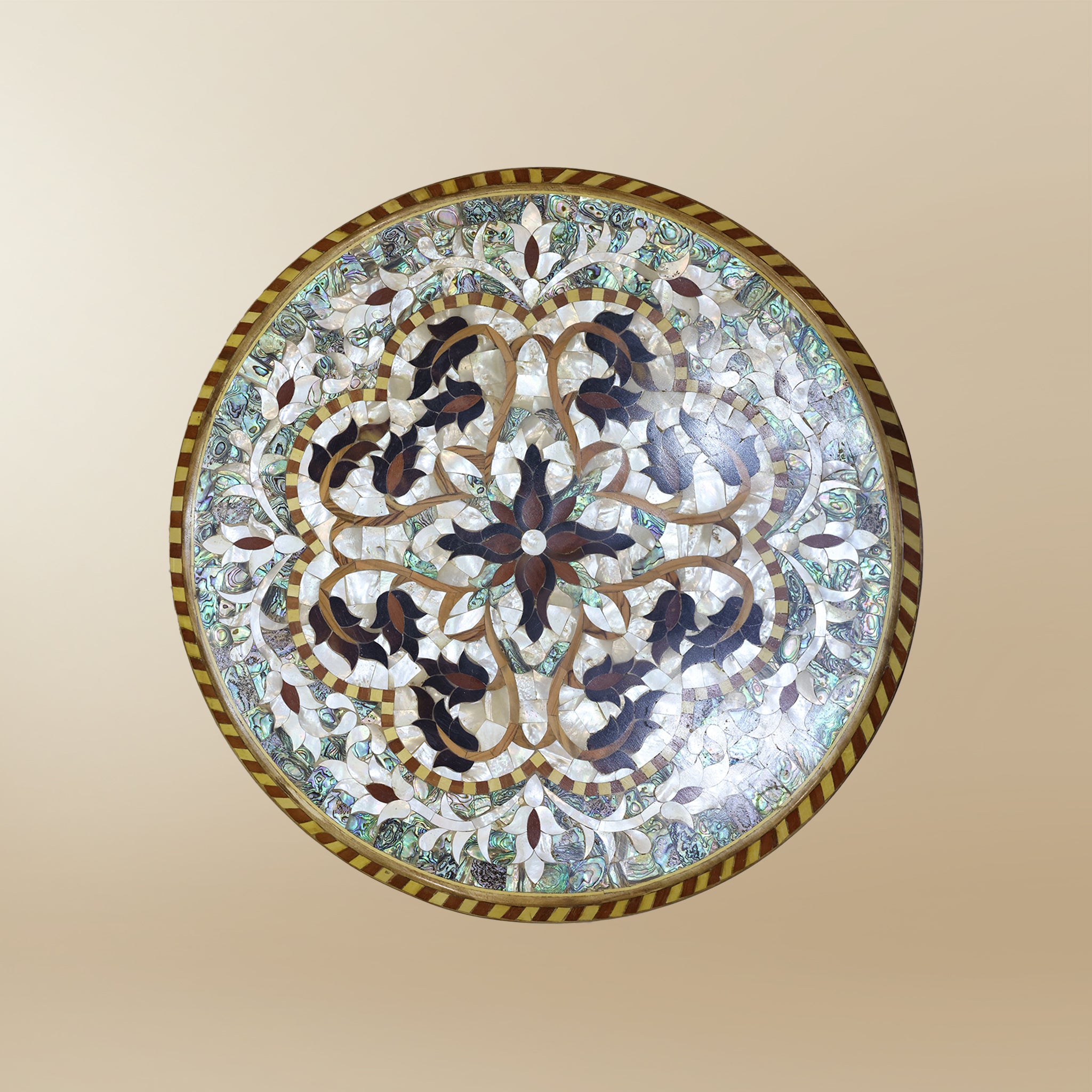 Damascene Royals Set – Mother-of-Pearl & Abalone Inlay on Walnut