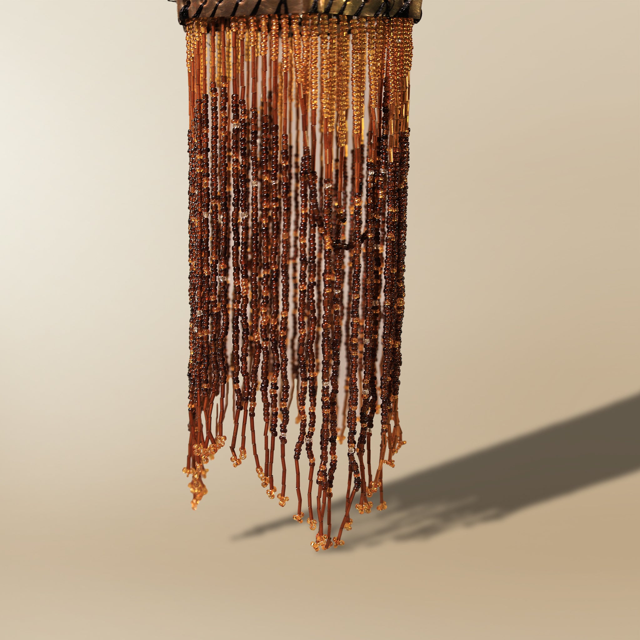Dahlia Copper Fringe Lantern