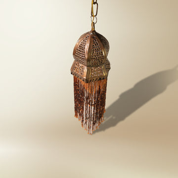 Dahlia Copper Fringe Lantern