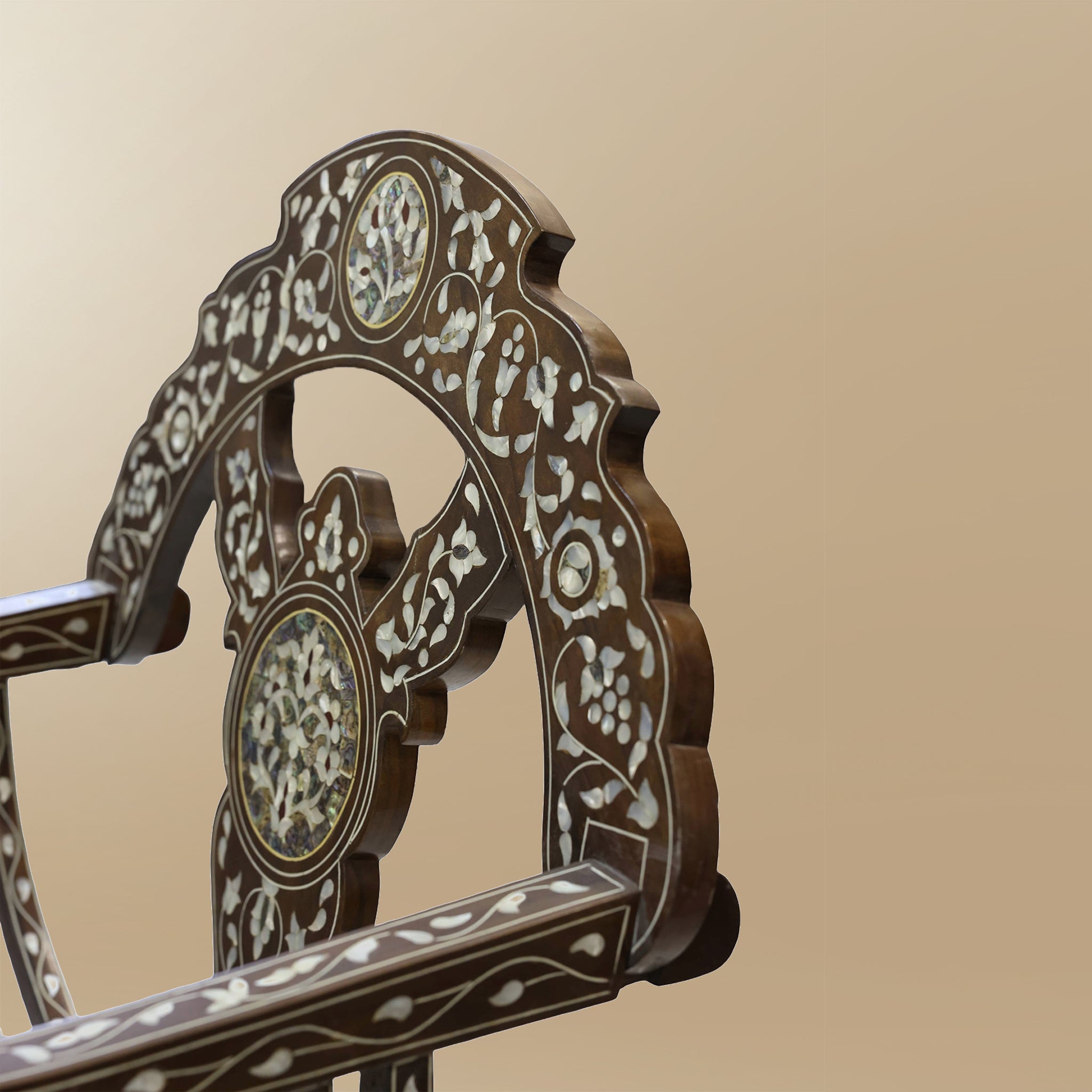 The Celestia Inlay Majlis Set — Mother-of-Pearl Chairs & Table